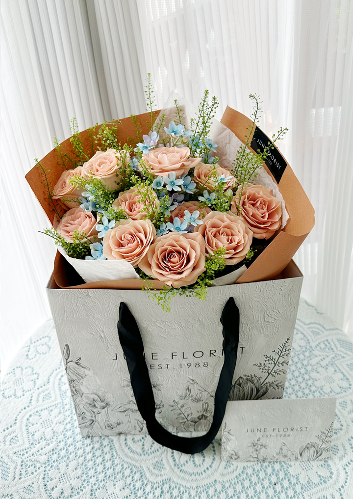 FLOWER BOUQUET(cappuccino roses) 006