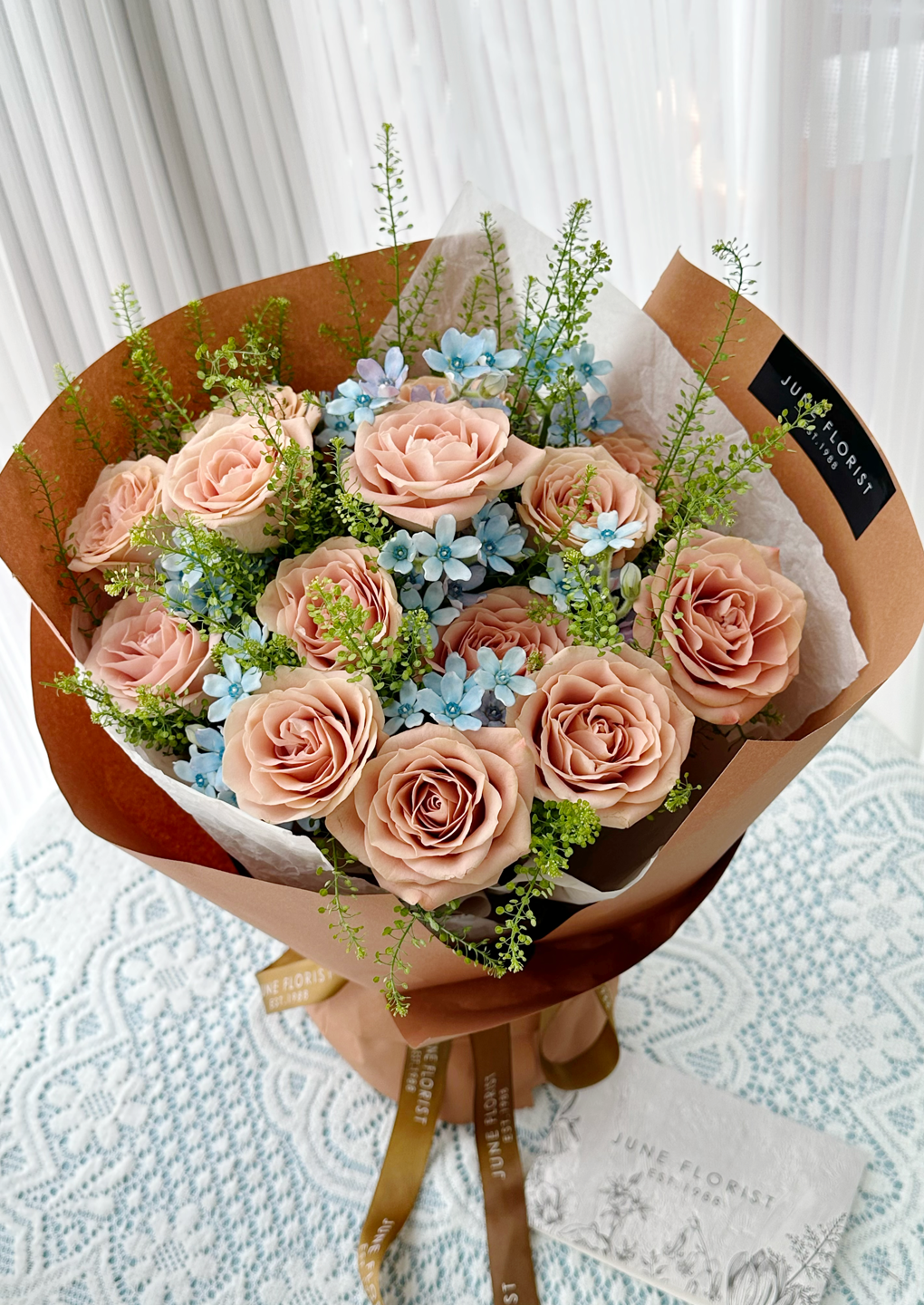 FLOWER BOUQUET(cappuccino roses) 006